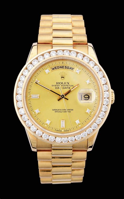 rolex day date president gents 18ct gold 18238|Rolex presidential day date 36mm.